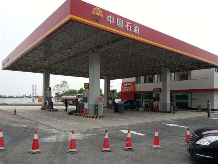 儋州加油站钢结构网架案例20